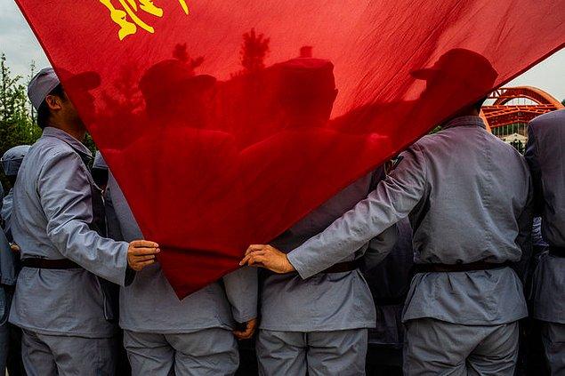 Çin'deki Komünist rejimin 69. yıl kutlaması.