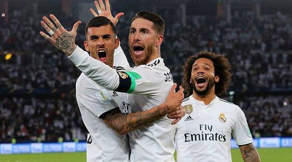 Real Madrid'in gollerini 14. dakikada Modric, 60. dakikada Marcos Llorente, 78. dakikada Sergio Ramos ve 90+1'de Yahia Nader kendi kalesine attı.