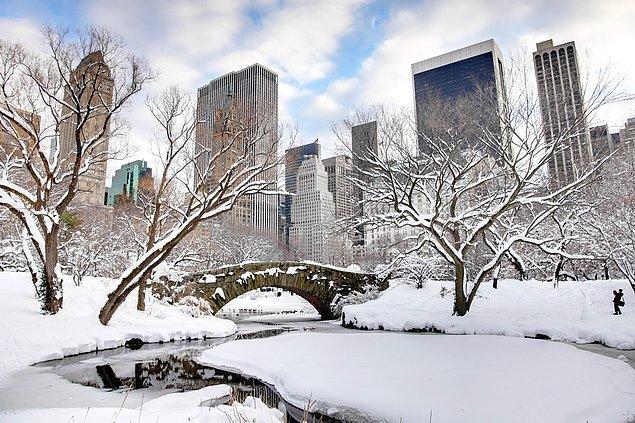 2. New York'ta kış o kadar soğuk geçiyor ki, sokağa çıkma yasağı ilan ediliyor.