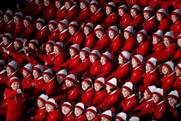 9. Kuzey Kore'de düzenlenen 2018 Kış Olimpiyatları'nın açılış seremonisi.