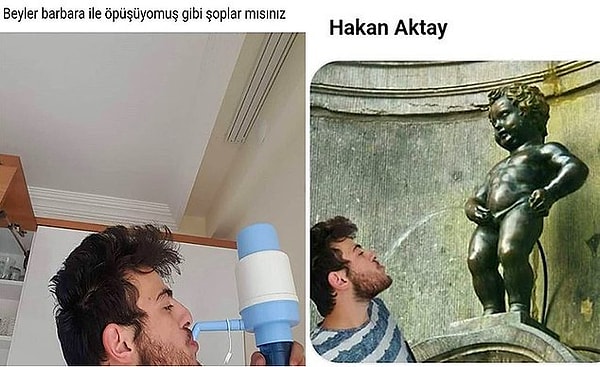 8. "Парни, сделайте так, словно я целуюсь с Барбарой"