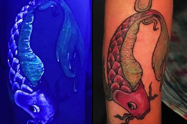 9. Светящиеся в темноте татуировки