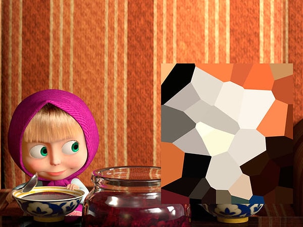 6. Маша ела наперегонки с...