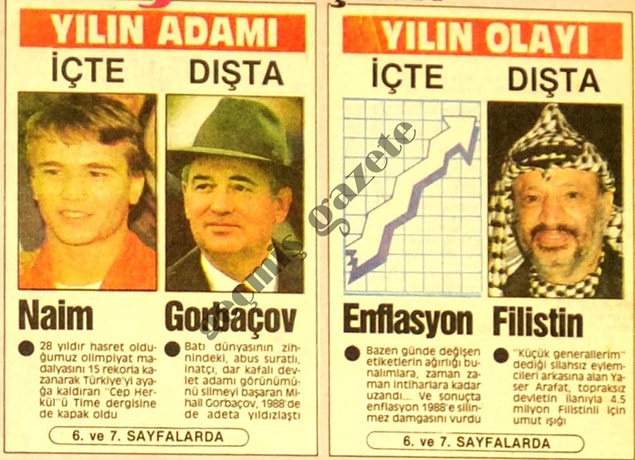4. 88 yılının enleri açıklanmış.