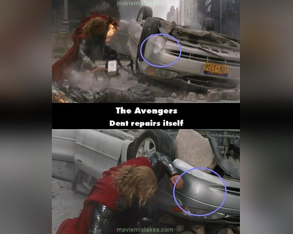 2. Вмятина есть/ вмятины нет