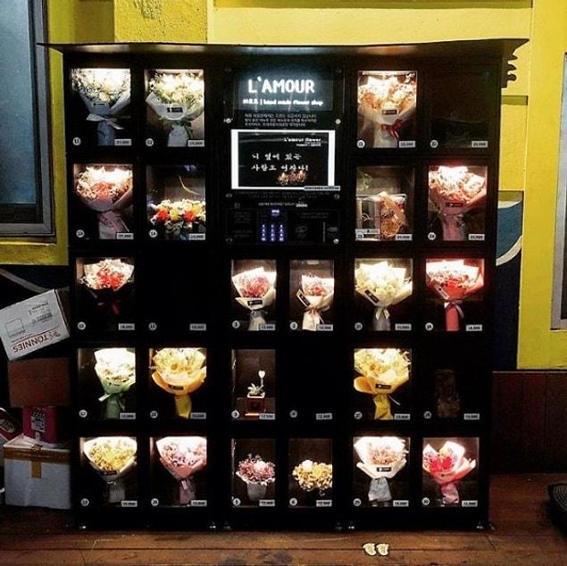 13. Flower vending machines if you needed to be spontaneously romantic!