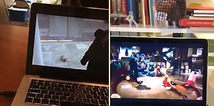 Mükemmel Zamanlamalarla Film Sahnelerine Ortak Olan Adamdan Muhteşem Video!