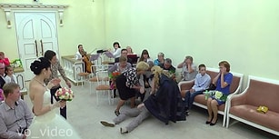Nikah Merasimi Sırasında Heyecandan Bayılan Damat