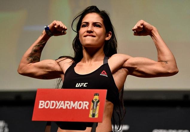 UFC star Polyana Viana left a thief with horrific facial injuries because he tried to rob her with a fake gun.