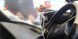 Aracın Gaz Teli Kopunca Çözümü İple Bulan Yurdum İnsanı