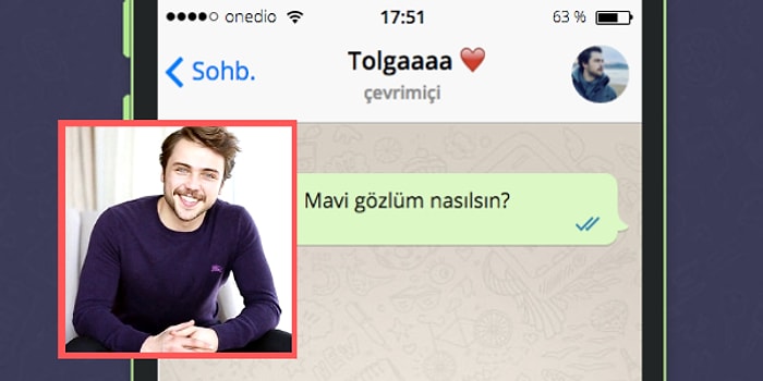 WhatsApp'ta Tolga Sarıtaş'ı Tavlayabilecek misin?