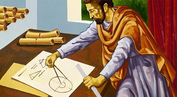 1. Этот древнегреческий философ написал первый трактат под названием "Начала", который содержит изложения планиметрии, стереометрии и вопросы теории чисел.