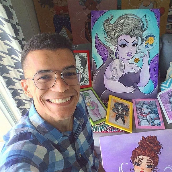 11. А вот и сам художник.