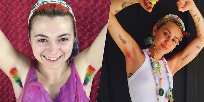 Yeni Bir Gün, Yeni Bir Trend! Rengarenk Boyalarla Boyanan "Unicorn Koltuk Altı Kılı" Modası