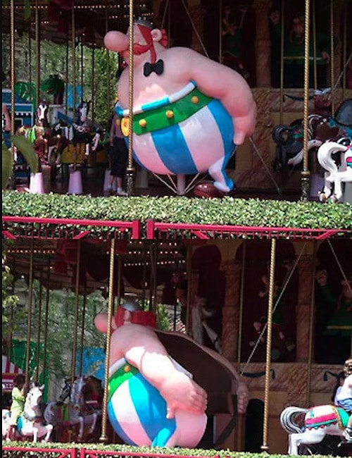Asteriks ile lunaparkta bir tur atmak...
