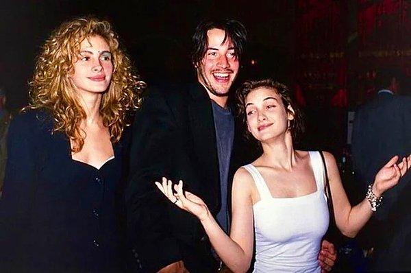 20. Julia Roberts, Keanu Reeves ve Winona Ryder, 1989.