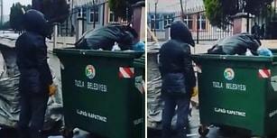 Kağıt Toplarken Okulda İstiklal Marşı Okununca Saygı Duruşuna Geçen Adam!