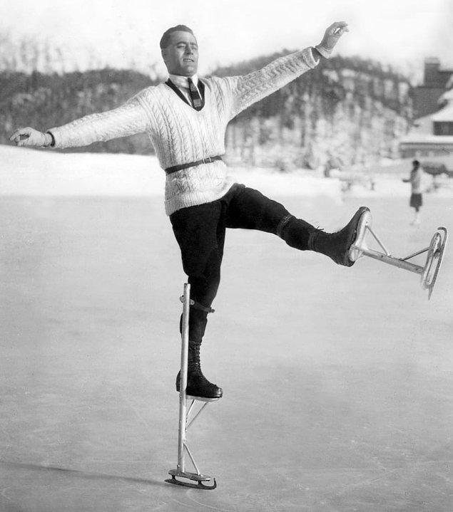 7. 1935'de herkesin buz pateni yaptığını düşünmüyoruz, bunu da zaten fotoğraftaki adamın yüzündeki o gülümsemeden anlayabiliriz.