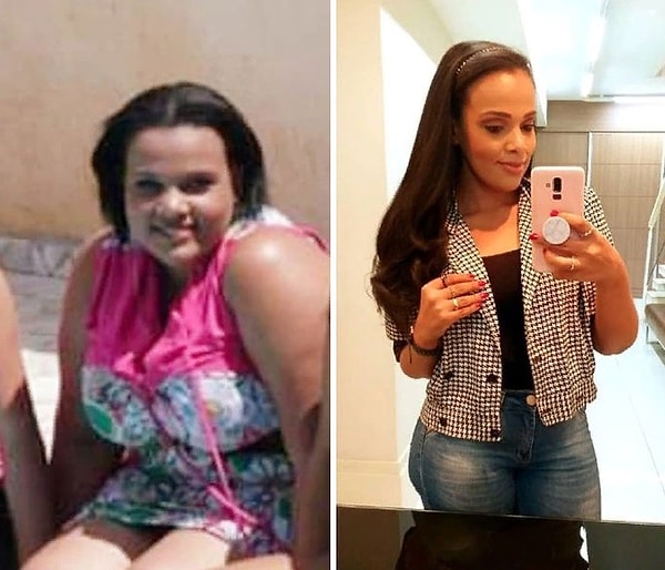 8. Эта девушка проделала огромную работу над собой