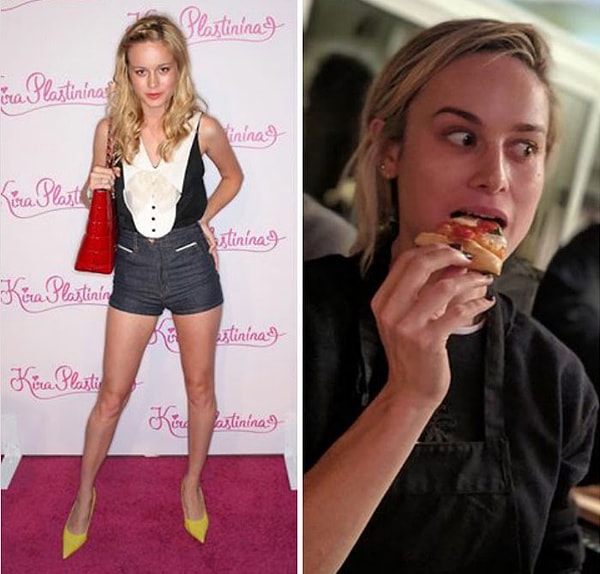 22. Бри Ларсон, она же Капитан Марвел, с разницей в 10 лет