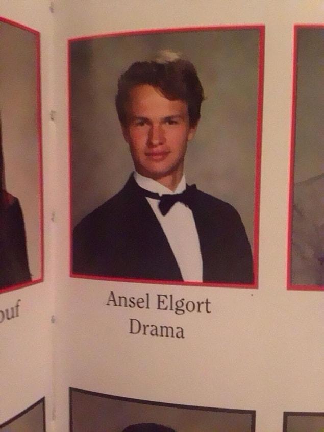 18. "Someone found Ansel Elgort in their yearbook."