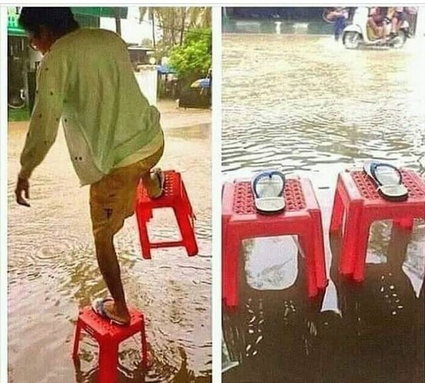 12. Вот вам лайфхак на случай наводнения