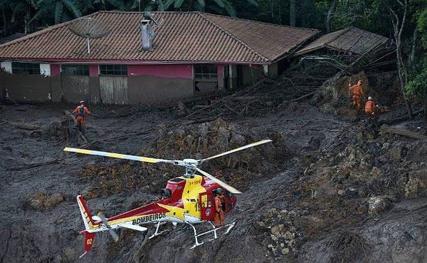 Maden atık barajının çökmesi nedeniyle Brumadinho kentinde yaklaşık 3 bin kişi tahliye edilmişti.