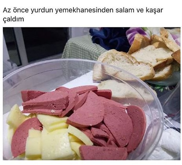 Kaşar salam partisi var bu gece. :)