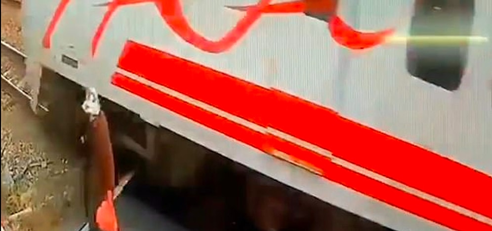 На Тайване живет бабушка-камикадзе, которую не испугаешь даже приближающимся скоростным поездом