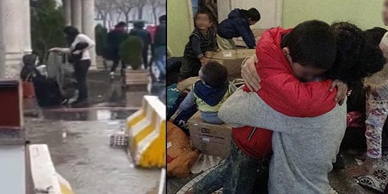 'Anne Üşüyorum' Diye Çığlık Atan Çocuğu Duyunca Üzerindeki Montu Çıkarıp Veren Kadın!