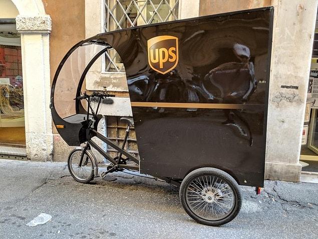 5. In Italy,  UPS uses bicycle trucks to deliver packages to places with narrow streets.