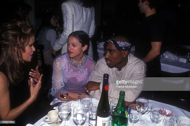 13. Madonna and Tupac at the Interview Magazine party in 1994