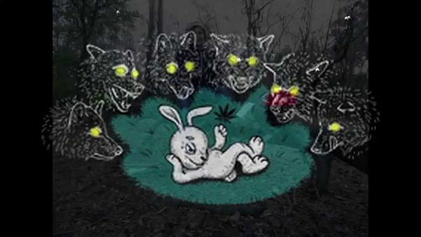 8. Что делали зайцы в полночь в темно-синем лесу?