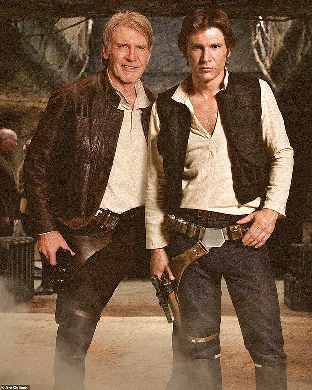 Han Solo ve Han Solo. Harrison Ford'u görünce Prenses Leia'yı anlamak çok da zor değil.