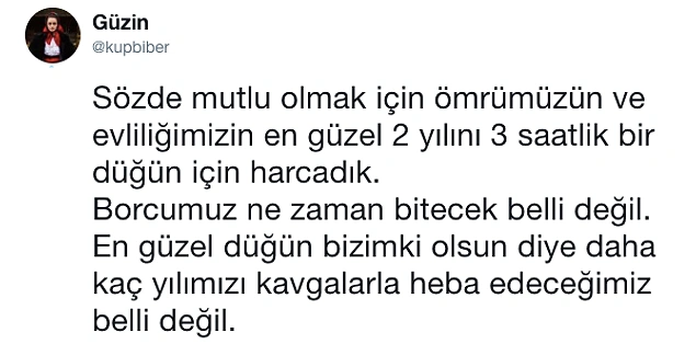 Eşe Dosta Ayıp Olmasın Derken Yaptığı Şaşaalı Düğünle Yaklaşık 100 Bin Lira Borca Giren Damadın Ağzından Yaşadıkları