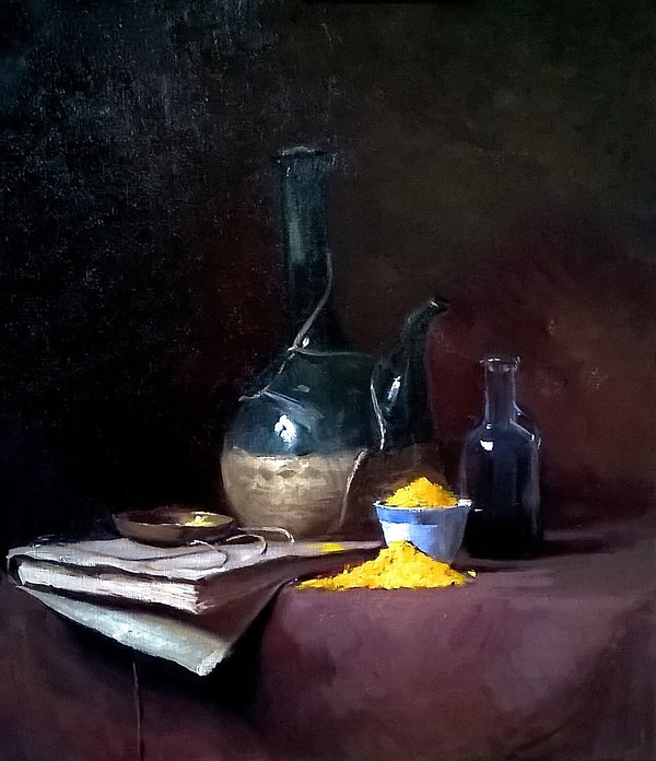 5. Как называется произведение искусства, на котором запечатлены неодушевленные предметы, будь то созданные природой (еда, цветы, растения, камни) или человеком (стаканы, книги, вазы)?