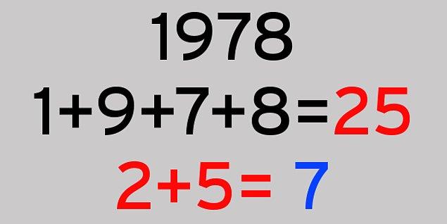 4. Sonra da doğum tarihindeki rakamları örnekteki gibi toplayıp, sonucu işaretle. ( Sonuç tek rakam kalana kadar toplamaya devam et.)