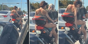 Motosikletin Üzerinde Bacaklarını Tıraş Eden Sülalesi Rahat Kadın