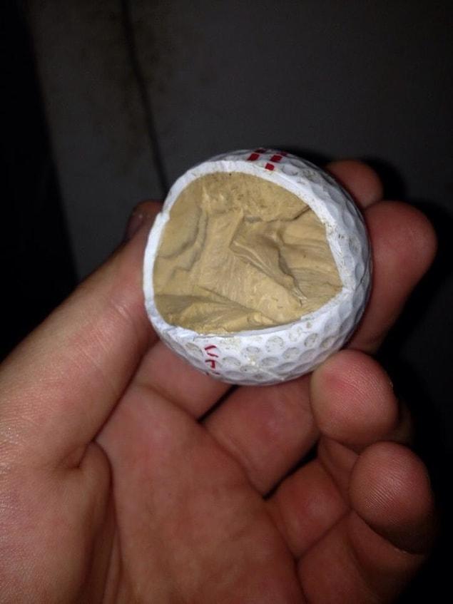 2. A golf ball