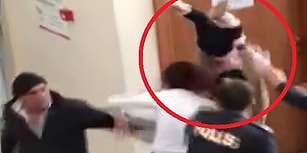 Kavga Ettiği Polisin Üzerine Bebeğini Fırlatmaya Çalışan Öfkeli Kadın