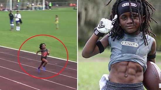 Dünya, Geleceğin Bolt'unu Konuşuyor: 7 Yaşında Ama 100 Metreyi 13 Saniyede Koşuyor!