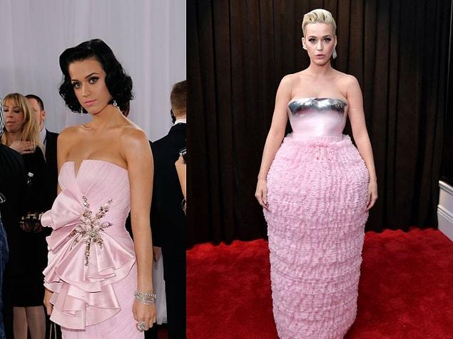 12. Katy Perry at the Grammys in 2009 vs 2019