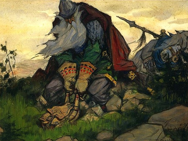 8. Что такого было в сумке богатыря Микулы Селяниновича, что Святогор не мог её поднять?