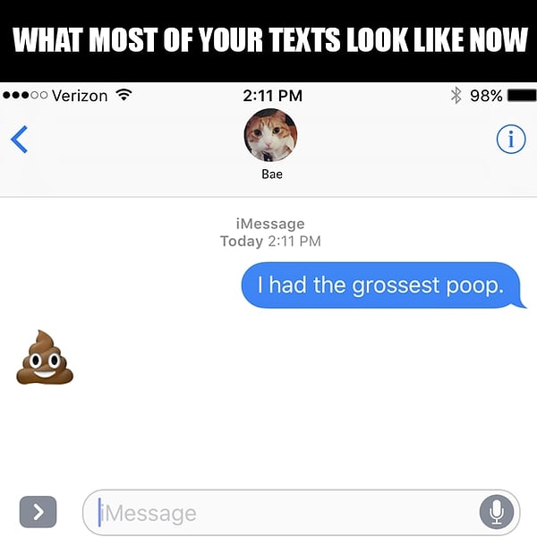 14. Как сейчас выглядит большинство ваших сообщений: "Я только что отлично про*рался".