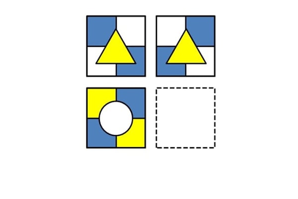 8. Какой узор должен быть на месте, обозначенном пунктирной линией?