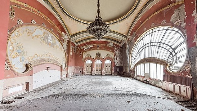 29. "An abandoned ballroom."