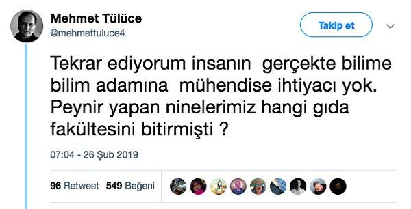 Twitter'da bulunan Mehmet Tülüce isimli bu hesabın ise yukardaki insanlarla ilgili dahiyane bir fikri var. Buyurun!