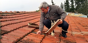 Müdürü Olduğu Okulun Çatısını Hizmetlilerle Birlikte Onardı: 'Devlete Yük Olmak İstemedim'