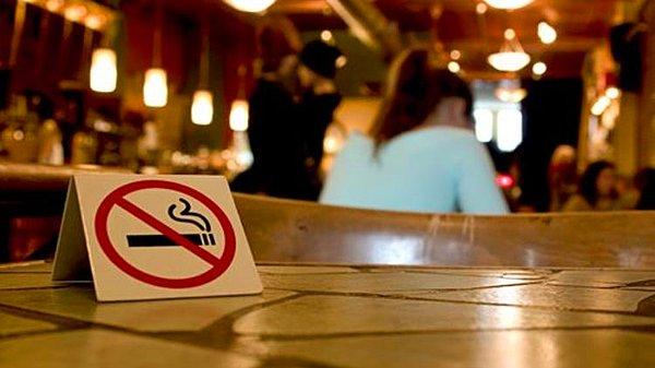 5. Kapalı alanlara sigara içme yasağı geldi.