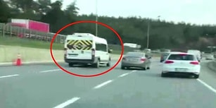 Okul Servisiyle Makas Atan Trafik Magandası!